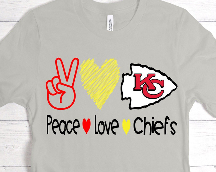 Peace Love Chiefs Svg/kansas City Chiefs Svg