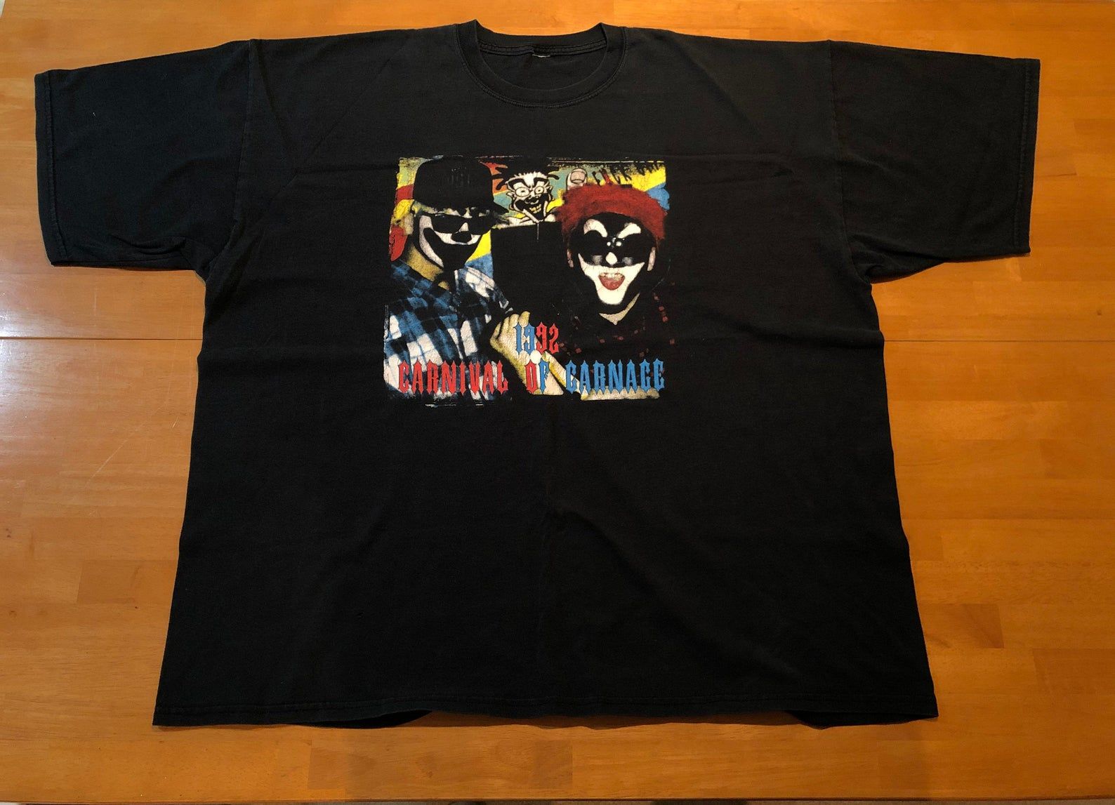 1992 Insane Clown Posse T shirt Xx Carnival Of Carnage T Top Icp Detro ...