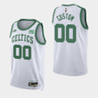 Boston Celtics 2021-22 75TH Classic Edition Year Zero #00 Custom White Jersey - Year Zero