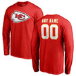 Youth Kansas City Chiefs Customized Icon Long Sleeve Shirt - Red