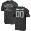 Youth Las Vegas Raiders NFL Pro Line Distressed Customized Tri-Blend Shirt - Black