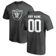 Youth Las Vegas Raiders NFL Pro Line Customized One Color Shirt - Ash