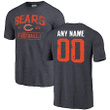Chicago Bears NFL Pro Line Distressed Customized Tri-Blend Shirt - Navy