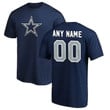 Youth Dallas Cowboys Winning Streak Customized Any Name & Number T-Shirt - Navy