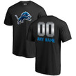 Youth Detroit Lions NFL Pro Line Customized Midnight Mascot T-Shirt - Black