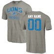 Youth Detroit Lions NFL Pro Line Distressed Customized Tri-Blend T-Shirt - Gray
