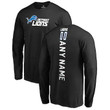 Youth Detroit Lions NFL Pro Line Customized Playmaker Long Sleeve T-Shirt - Black
