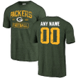 Green Bay Packers NFL Pro Line Distressed Customized Tri-Blend T-Shirt - Green