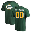 Youth Green Bay Packers Winning Streak Customized Any Name & Number T-Shirt - Green