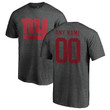 New York Giants NFL Pro Line Customized One Color T-Shirt - Ash