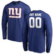 New York Giants Icon Name & Number Long Sleeve T-Shirt - Royal