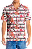Guitars And Flowers Seamless Pattern EZ16 2001 Hawaiian shirt