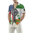 Irish American Hawaiian Shirt, St. Patricks Day Shirt, Cool St Patrick's Day Gift