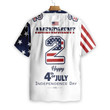 Independence Day American Flag Gun Custom Hawaiian Shirt