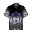 Flame And Dragon Tattoo Hawaiian Shirt, Flame Print Hawaiian Shirt, Flame Shirt For Men And Women