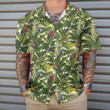 Exotic Parrots Tropical Leaves Hawaiian Shirt
