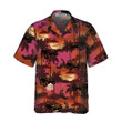 Jeep Tropical Sunset Pattern Hawaiian Shirt, Retro Vibe Jeep Beach Shirt For Men