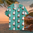 Ducks In Tiffany Blue Hawaiian Shirt