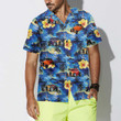Hod Rod And Tropical Hibiscus Pattern Hawaiian Shirt, Cool Hot Rod Shirt For Men