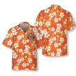 Hawaiian Shirt Aloha Hibiscus Chaba Flower Background Orange Hawaiian Shirt