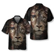 Jesus And Lion Hawaiian Shirt, Button Up Lion Shirt For Men & Women, Cool Gift For Lion Lover
