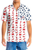 Dachshund American Flag Hawaiian Shirt