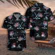 Hockey Helmet Tropical Pattern Hawaiian Shirt