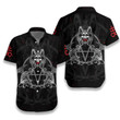 Demon With Skull Pentagram Satanic Goth Gothic EZ20 2312 Hawaiian Shirt