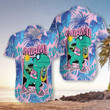 Miami South Beach Cool T- Rex Dinosaur EZ21 2511 Hawaiian Shirt