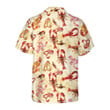Retro Lobster Pattern Hawaiian Shirt, Unique Lobster Shirt, Lobster Print Shirt For Adults
