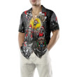 Santa Skeleton Merry Christmas Hawaiian Shirt, Funny Motorcycle Skull Biker Christmas Shirt, Gift For Christmas