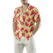 Lobster Crab And Lemon Pattern Hawaiian Shirt, Unique Lobster Shirt, Lobster Print Shirt For Adults