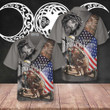 One Nation Under God Veteran Hawaiian Shirt. American Flag Veteran Shirt, Best Gift For Veteran Day