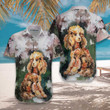 Poodle Portrait For Poodle Lovers Hawaiian Shirt, Dog And Landscape Waterbrush Art Painting