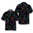 Seamless Multicolored Goat Heads Hawaiian Shirt, Funny Goat Shirt For Men