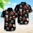 Metallica Skull Hawaiian Shirt White Men Women Beach Wear Short Sleeve Hawaii Shirt
