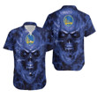 Golden State Warriors Nba Fan Skull Hawaiian Shirt