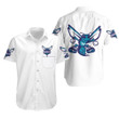 Charlotte Hornets Basketball Classic Mascot Logo Gift For Hornets Fans White Hawaiian Shirt