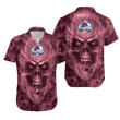 Colorado Avalanche Nhl Fan Skull Hawaiian Shirt