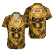 Los Angeles Lakers Nba Fan Skull Hawaiian Shirt