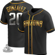 Arizona Diamondbacks #20 Luis Gonzalez Black Gold Edition MLB Jersey