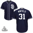 Padres #31 Dave Winfield Navy Blue Stitched Baseball Jersey
