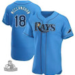 Men's Tampa Bay Rays Shane McClanahan Light Blue Replica Player Jersey