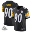 Steelers 90 T.J. Watt Black 100th Season Vapor Untouchable Limited Jersey