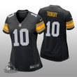 Women's Pittsburgh Steelers #10 Mitchell Trubisky Black Vapor Untouchable Limited Stitched Jersey