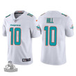 Men’s Miami Dolphins #10 Tyreek Hill White Vapor Untouchable Limited Stitched Football Jersey