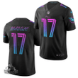 Men Miami Dolphins #17 Jaylen Waddle Black Version NFL Jersey
