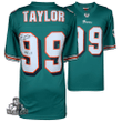 Jason Taylor Miami Dolphins Autographed Teal Replica Jersey with "HOF 17" Inscription