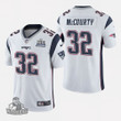 New England Patriots #32 Devin McCourty Super Bowl LIII Champions Vapor Untouchable Limited Away Jersey
