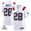 Men's James White New England Patriots White Version Jersey
